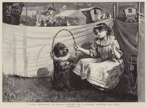 Een laatste repetitie in Epsom, het favoriete paard door zijn passen laten gaan door John Robertson Reid